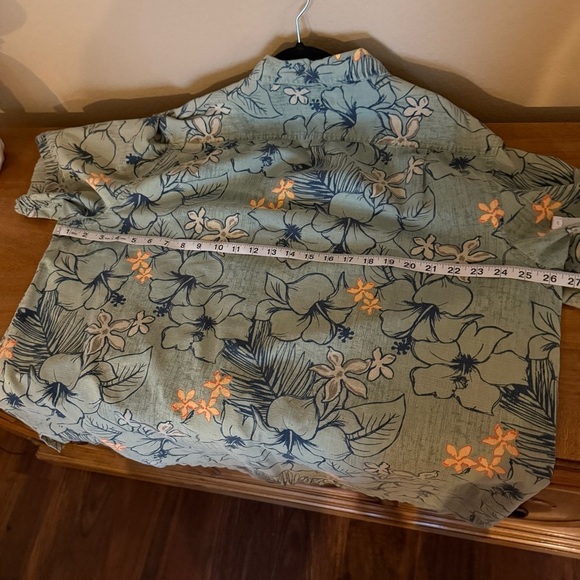 Croft & Barrow Green and Orange Casual Button Down Shirt XL - Picture 9 of 9